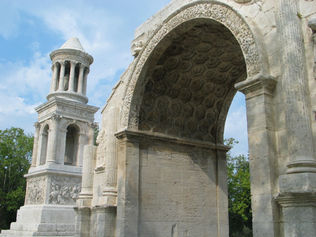 Arch and Memorial Tower Near Glanum