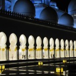 Arches Lit at Night