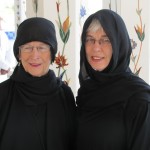Mom and Gwen in Their Abayas