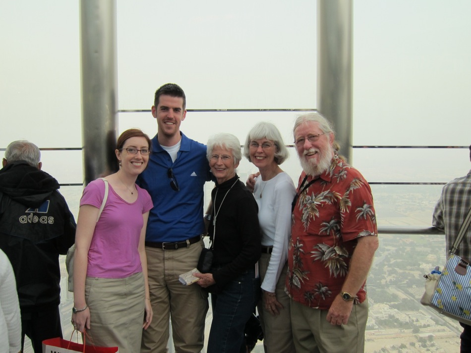 Family Photo at Burj Khalifa