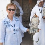 Judy Holding a Falcon