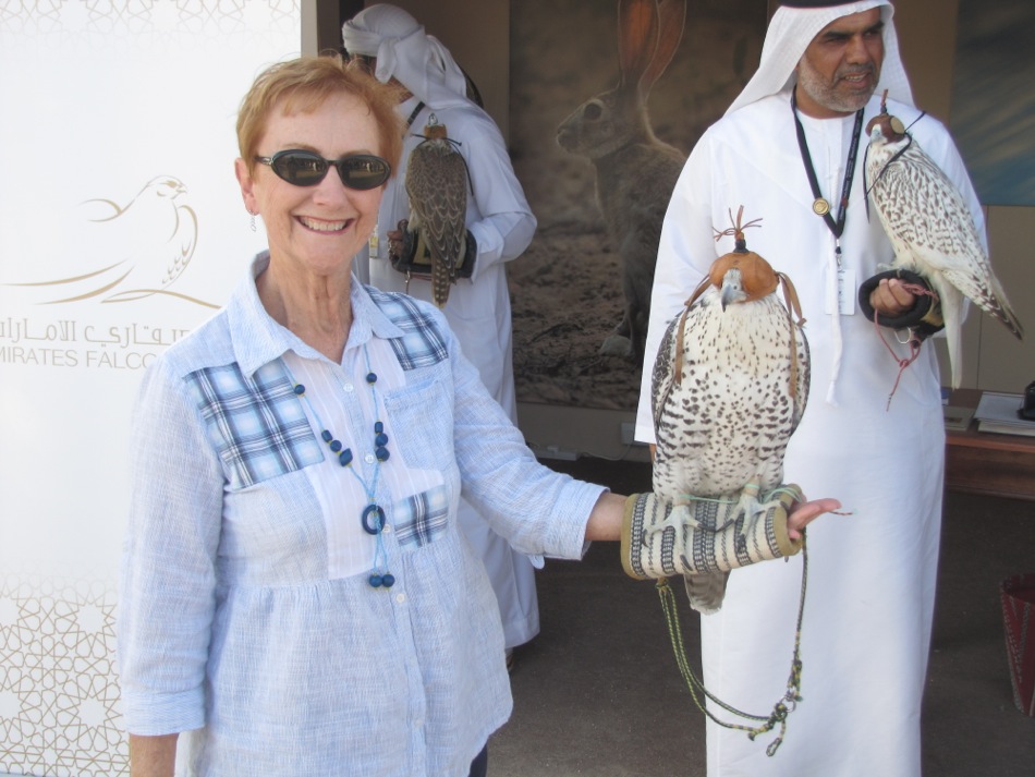 Judy Holding a Falcon