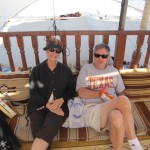 John and Judy on the Dhow