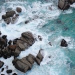 Waves Crash Agains the Rocks