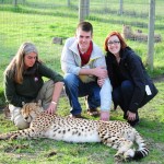 Vic and Beth with a Cheetah