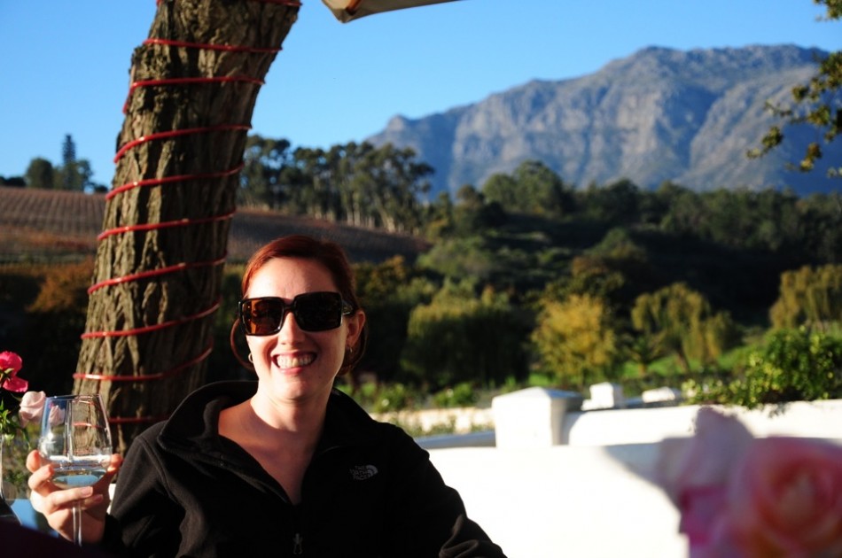 Beth at the Peter Falke Estate