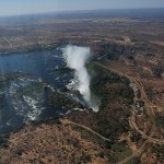 Victoria Falls - Helicopter View - The Falls from Above