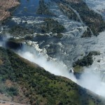 Victoria Falls - Helicopter View - The Falls from Above