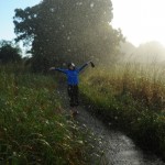 Victoria Falls - Zimbabwe - Beth at the Falls