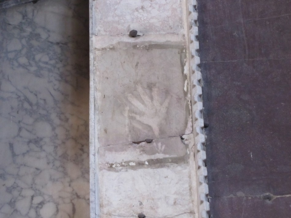 Woman's Handprint