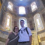 Vic and Beth at the Aya Sofia