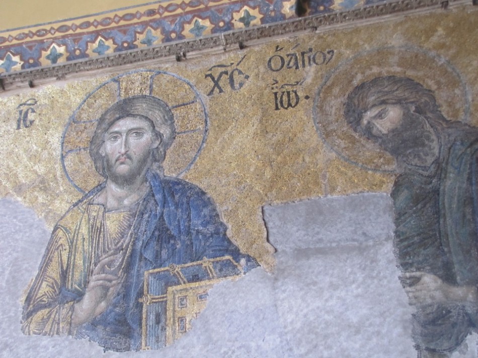Jesus Mosaic in the Aya Sofia